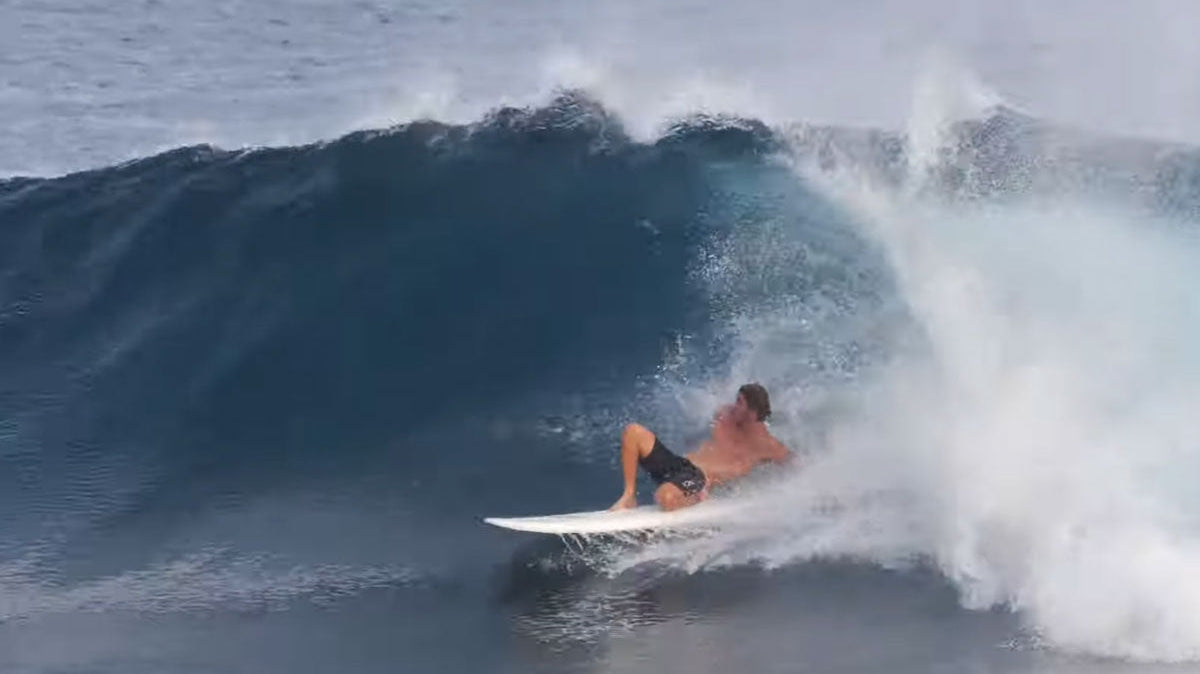 Clay Marzo shredding his local Hawaiian break